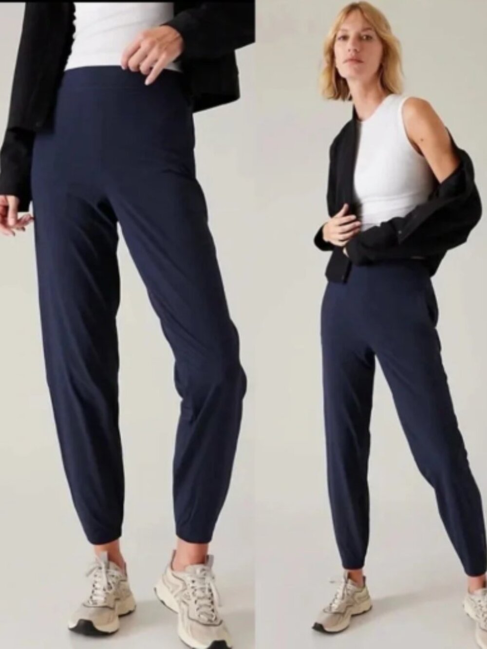 Athleta Navy Brooklyn Jogger Pants Petite - OP